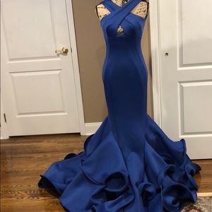 Mac Duggal Royal Blue Gown